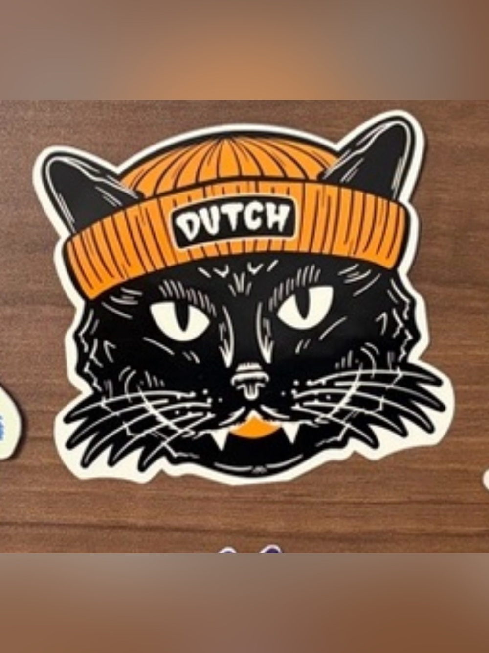 Dutch Bros Black Cat Sticker